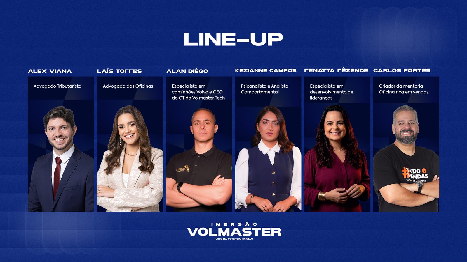 Palestrantes Imersão Volmaster Tech
